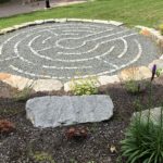 Stone and gravel labyrinth