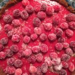 Red cranberry pie
