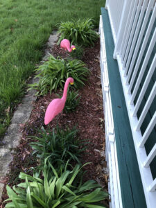 flamingo statues
