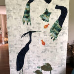 Quilt of birds and fish