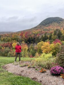 Brilliant fall colors of Jay Peak, VT