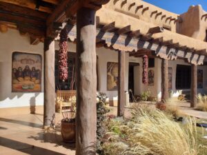 Southwest architecture and hanging ristras