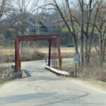Red Bridge over Indian Creek at Rosedale Road.