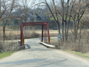 Red Bridge over Indian Creek at Rosedale Road.