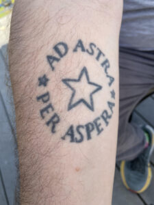 Ad Astra Per Aspera - state of Kansas motto