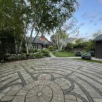 Private labyrinth in back yard