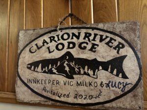 Clarion River Lodge Sign