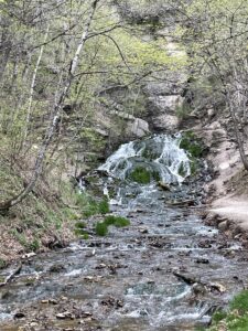 Water flows at Dunning Springs, Decorah, IA