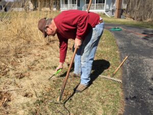 Man lights prairie fire