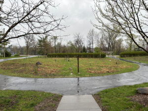 Phoenix Harmony Labyrinth on a rainy day.