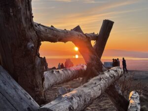 Sunset from Flattop Mt. Anchorage, AK.