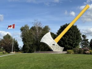 40-foot axe Nackawick, New Brunswick, Canada